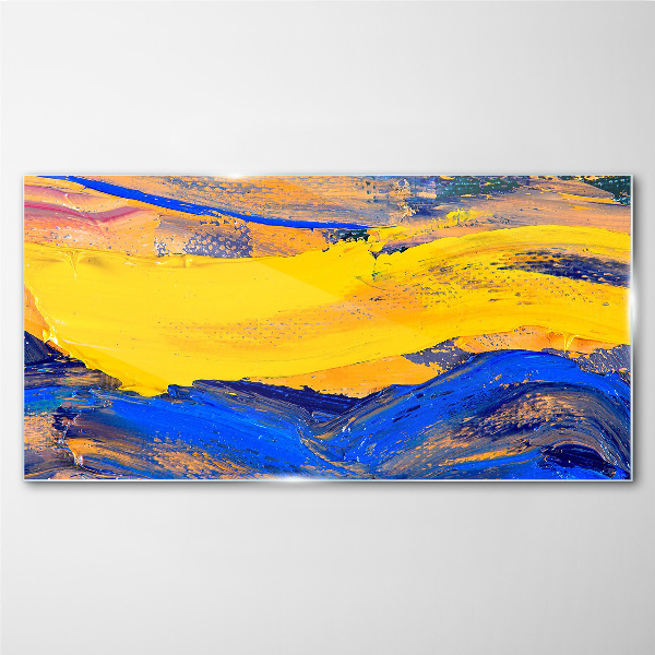The colors of the sky and sea Glass Wall Art