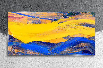 The colors of the sky and sea Glass Wall Art