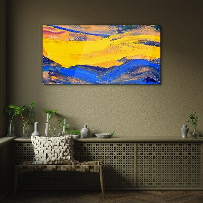 The colors of the sky and sea Glass Wall Art