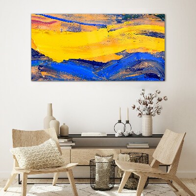 The colors of the sky and sea Glass Wall Art