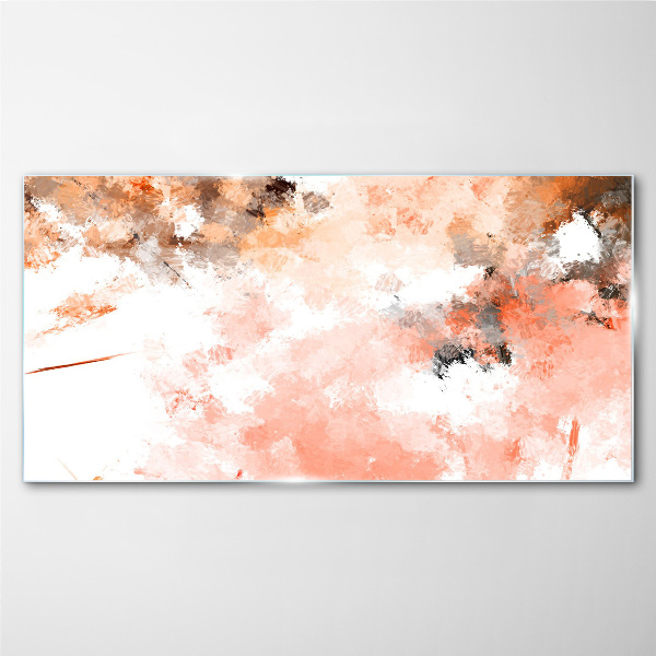 Pastel reflections in abstraction Glass Wall Art