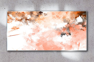 Pastel reflections in abstraction Glass Wall Art