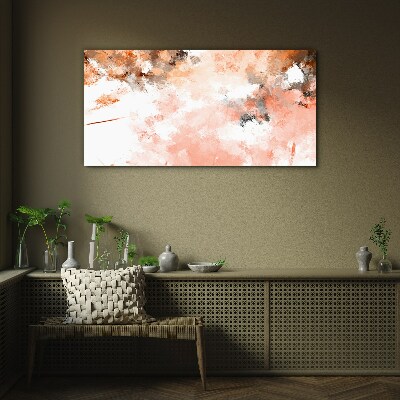 Pastel reflections in abstraction Glass Wall Art