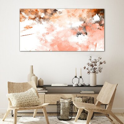 Pastel reflections in abstraction Glass Wall Art