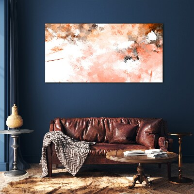 Pastel reflections in abstraction Glass Wall Art