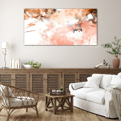 Pastel reflections in abstraction Glass Wall Art
