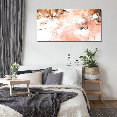 Pastel reflections in abstraction Glass Wall Art