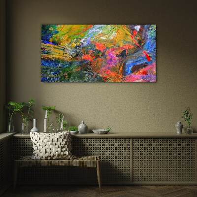 The colorful chaos of nature Glass Wall Art