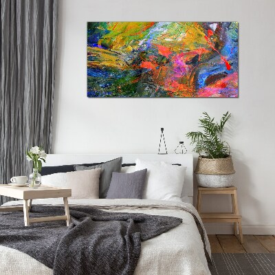 The colorful chaos of nature Glass Wall Art