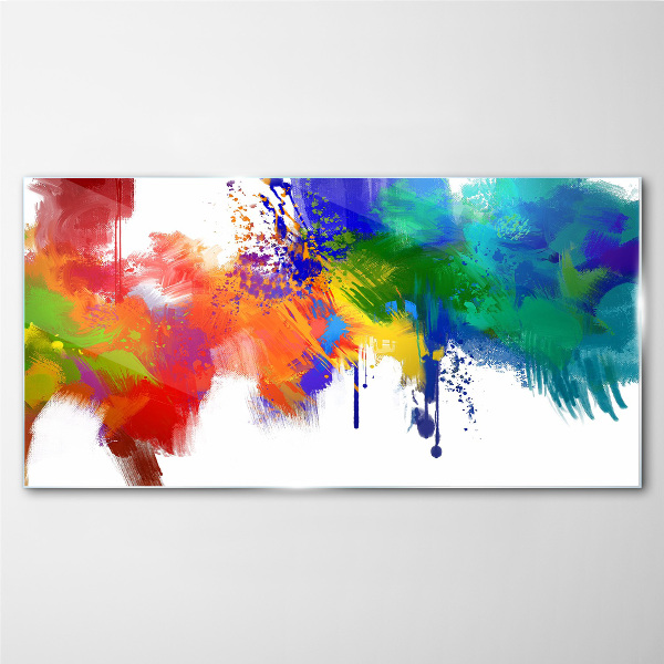 A colorful explosion of emotions Glass Wall Art