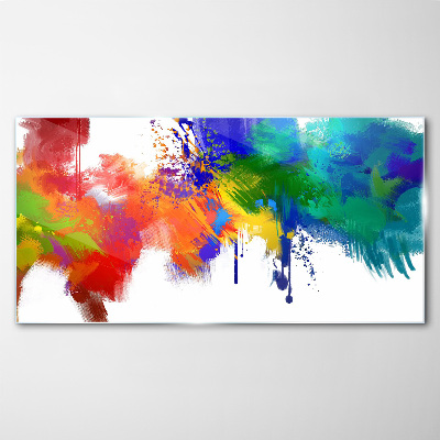 A colorful explosion of emotions Glass Wall Art