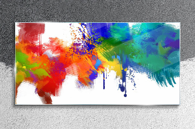 A colorful explosion of emotions Glass Wall Art