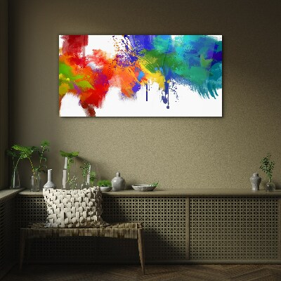 A colorful explosion of emotions Glass Wall Art