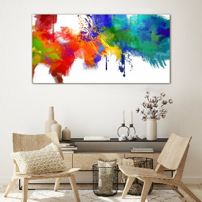 A colorful explosion of emotions Glass Wall Art