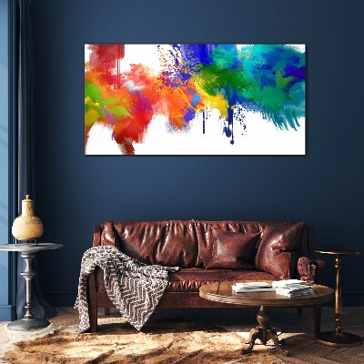 A colorful explosion of emotions Glass Wall Art