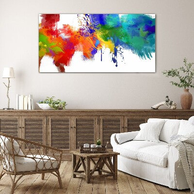 A colorful explosion of emotions Glass Wall Art