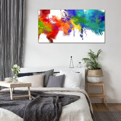 A colorful explosion of emotions Glass Wall Art
