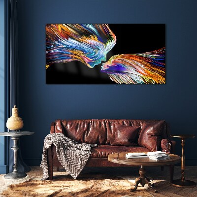 The colors of love and emotions Glass Wall Art