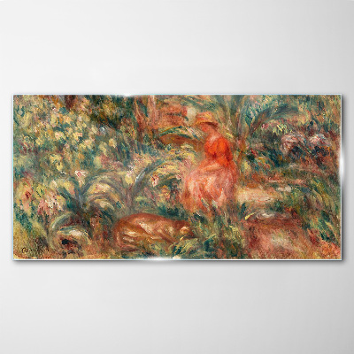 Summer Afternoon in the Garden Glass Print