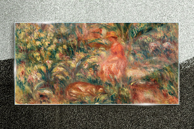 Summer Afternoon in the Garden Glass Print