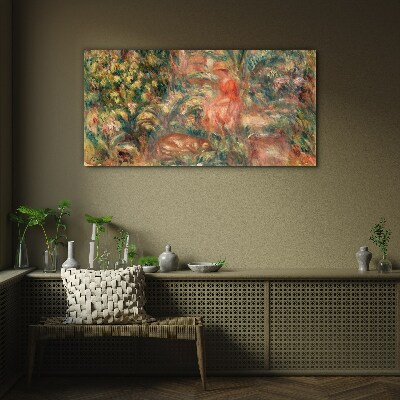 Summer Afternoon in the Garden Glass Print
