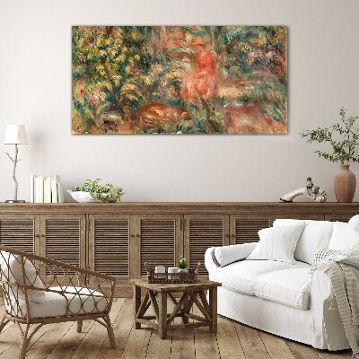Summer Afternoon in the Garden Glass Print