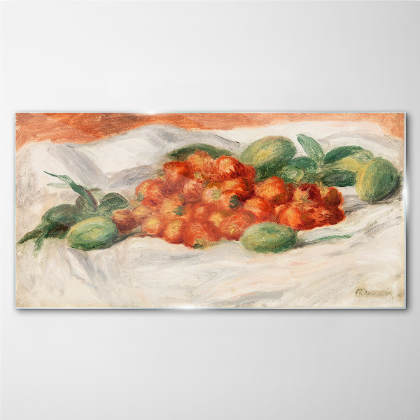 Fruit bouquet on a white background Glass Print