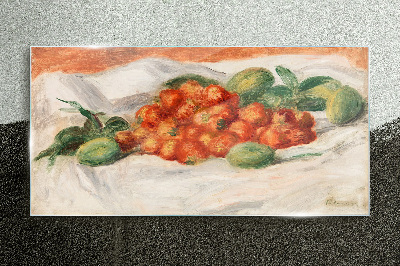 Fruit bouquet on a white background Glass Print