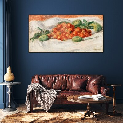 Fruit bouquet on a white background Glass Print