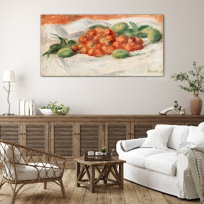 Fruit bouquet on a white background Glass Print