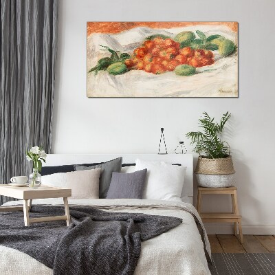 Fruit bouquet on a white background Glass Print