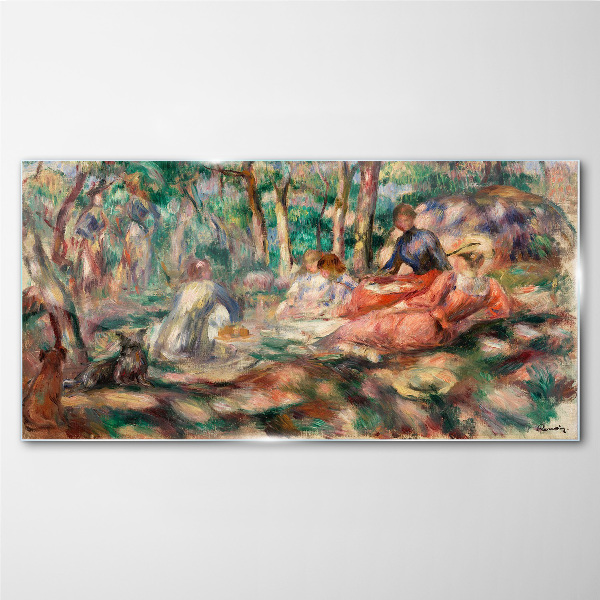 Summer Afternoon in the Park Glass Print