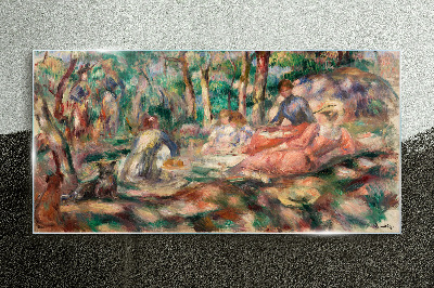 Summer Afternoon in the Park Glass Print