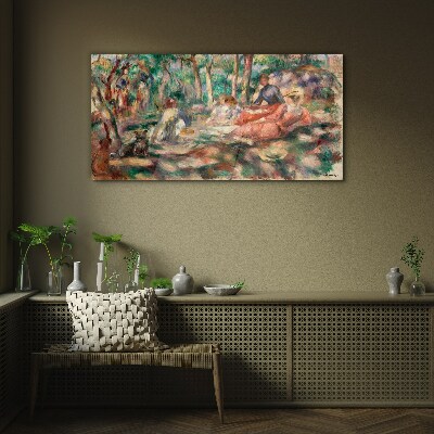 Summer Afternoon in the Park Glass Print