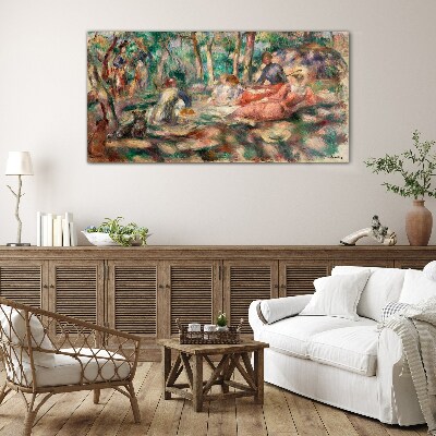 Summer Afternoon in the Park Glass Print
