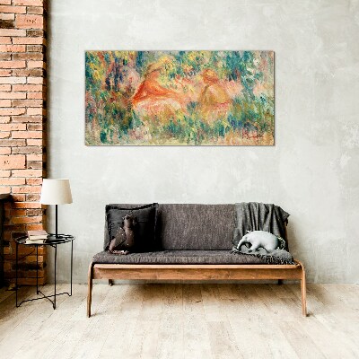 Summer Afternoon in the Garden Glass Wall Art