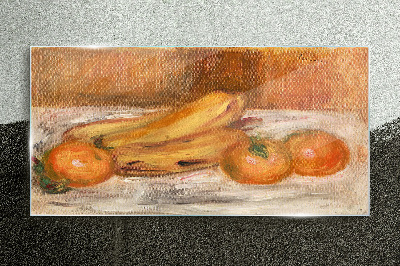 Still life with fruit Glass Wall Art