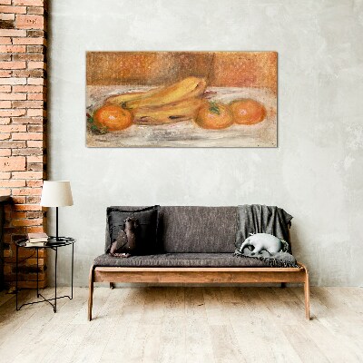 Still life with fruit Glass Wall Art