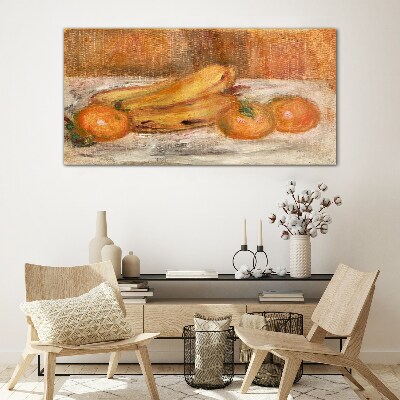 Still life with fruit Glass Wall Art