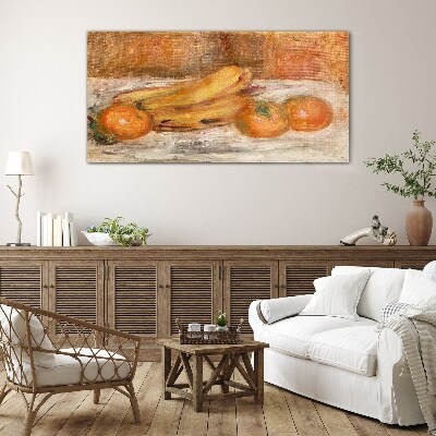 Still life with fruit Glass Wall Art