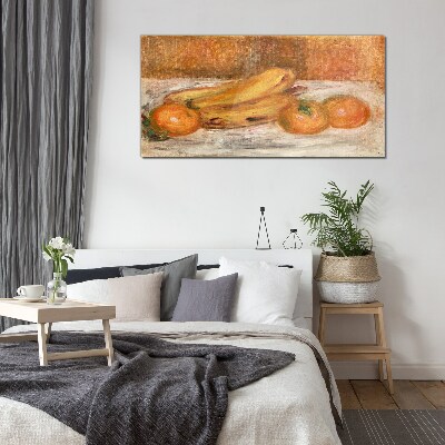 Still life with fruit Glass Wall Art