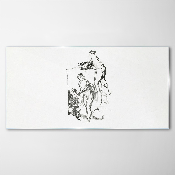 Intimate meeting Glass Wall Art