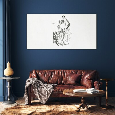 Intimate meeting Glass Wall Art