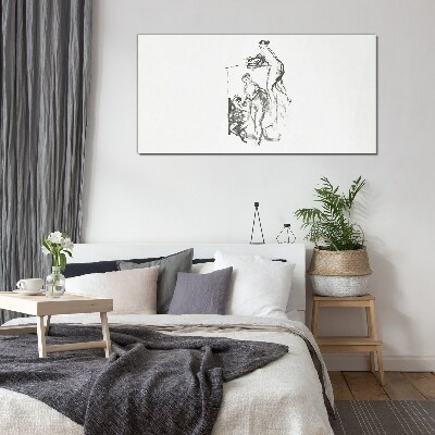 Intimate meeting Glass Wall Art