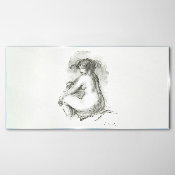 Nudes in the Shadows Glass Wall Art