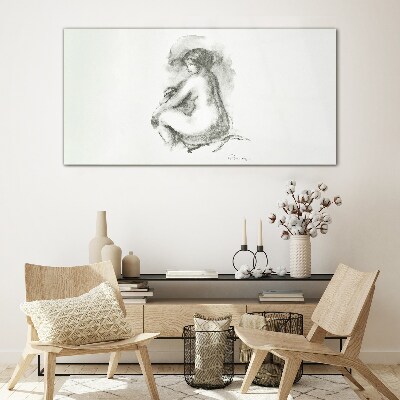 Nudes in the Shadows Glass Wall Art