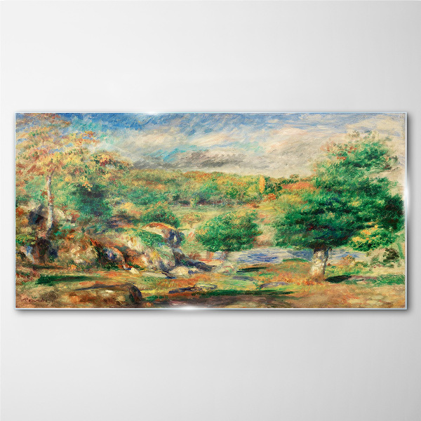 Summer Landscape Glass Wall Art