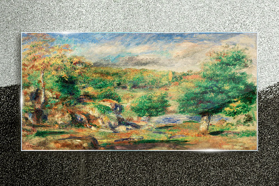 Summer Landscape Glass Wall Art