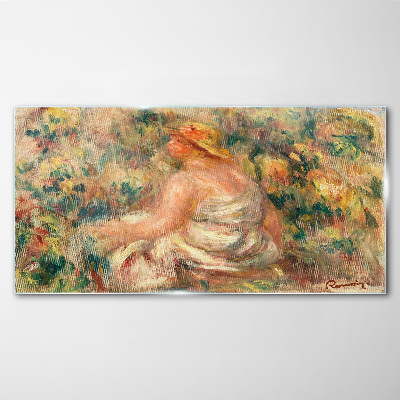 Summer moment in the garden Glass Wall Art