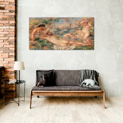 Summer moments in the garden Glass Wall Art